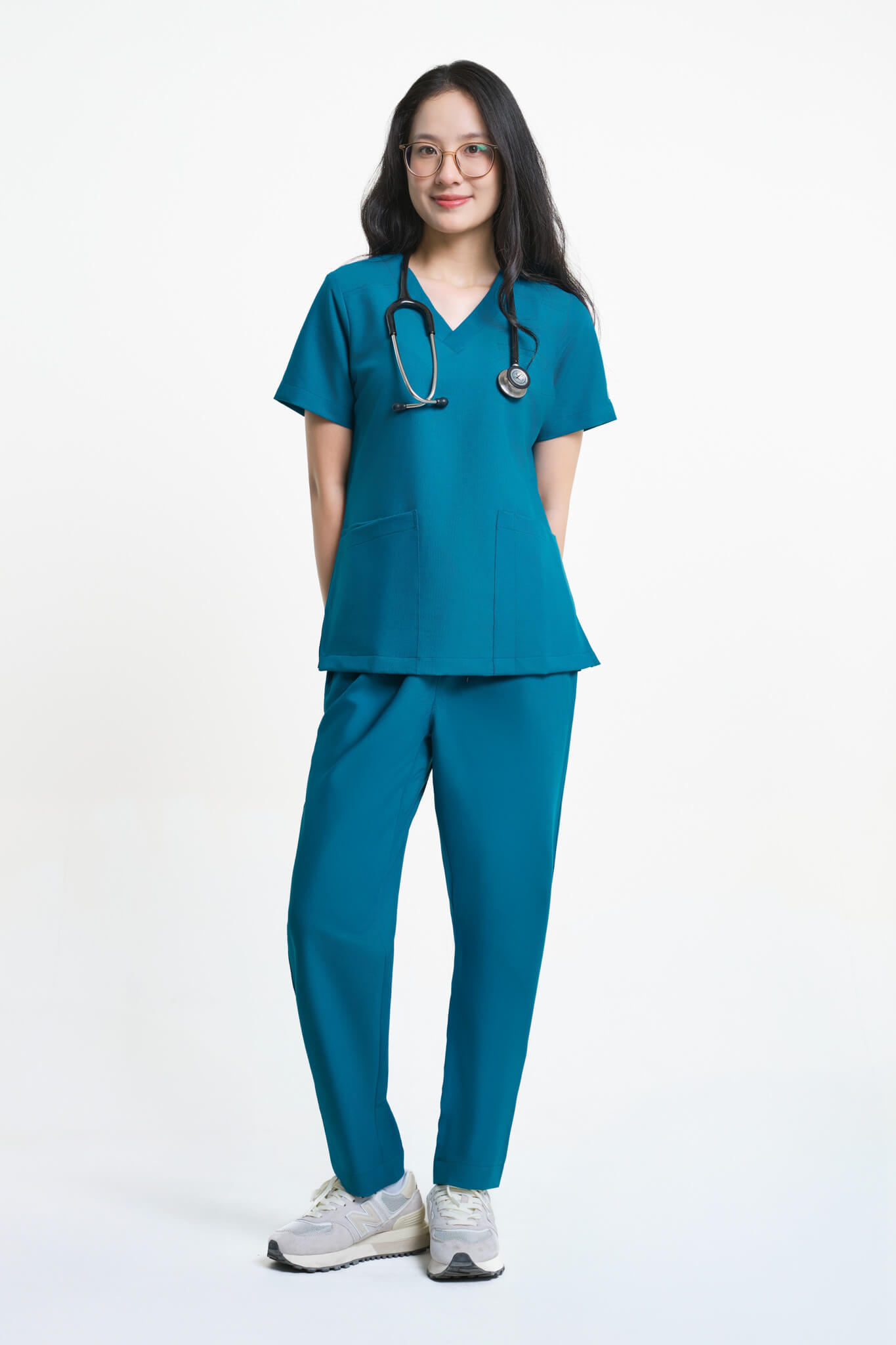 Plus Scrubs Nữ Caribbean Blue