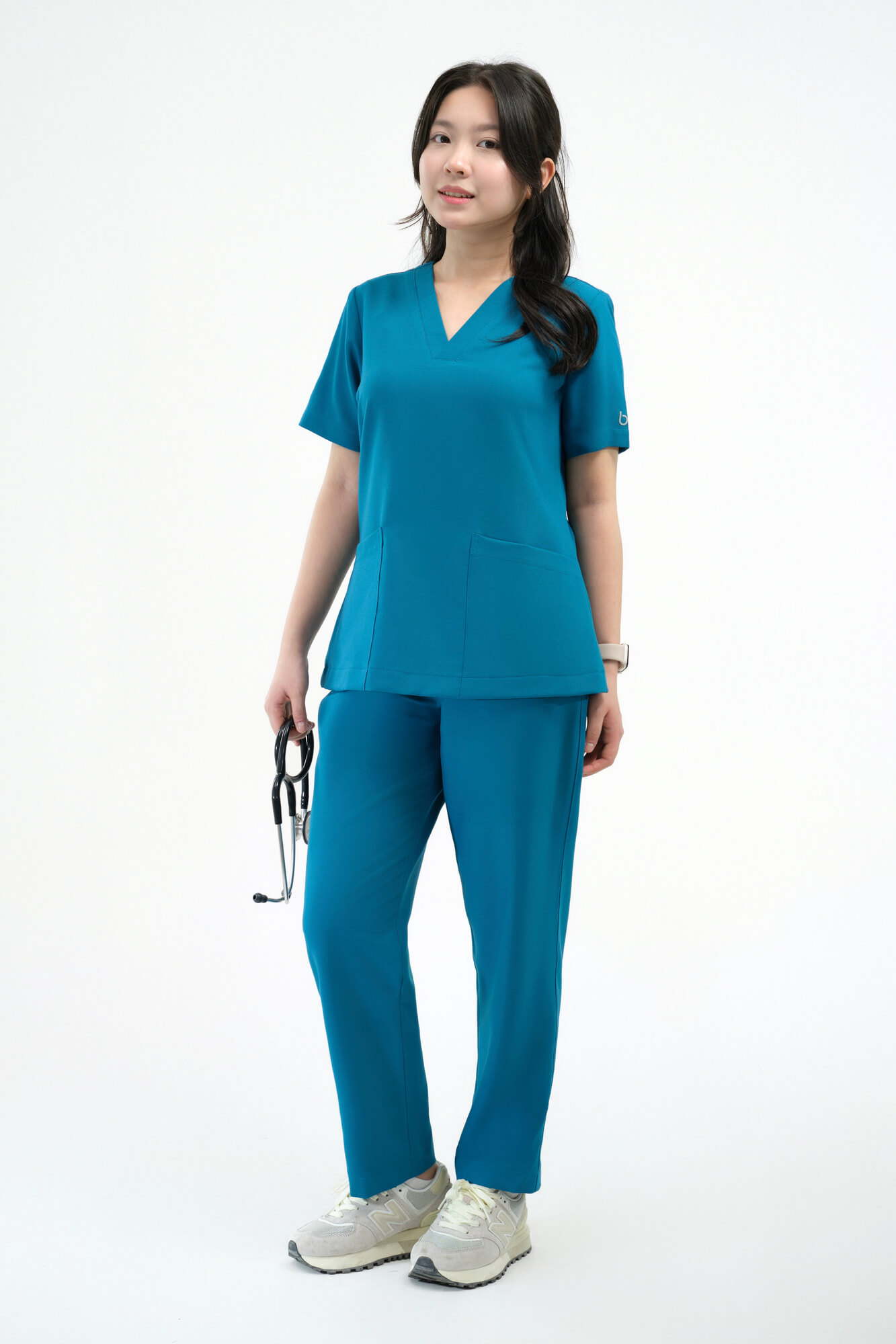 Scrub Basic Nữ Caribbean Blue